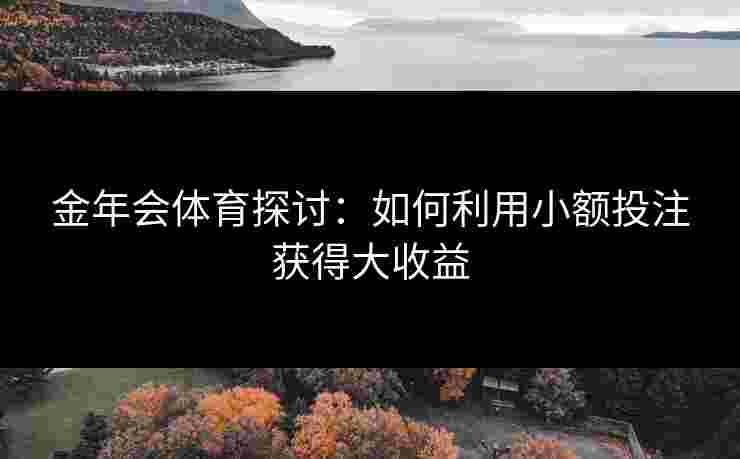 金年会体育探讨：如何利用小额投注获得大收益